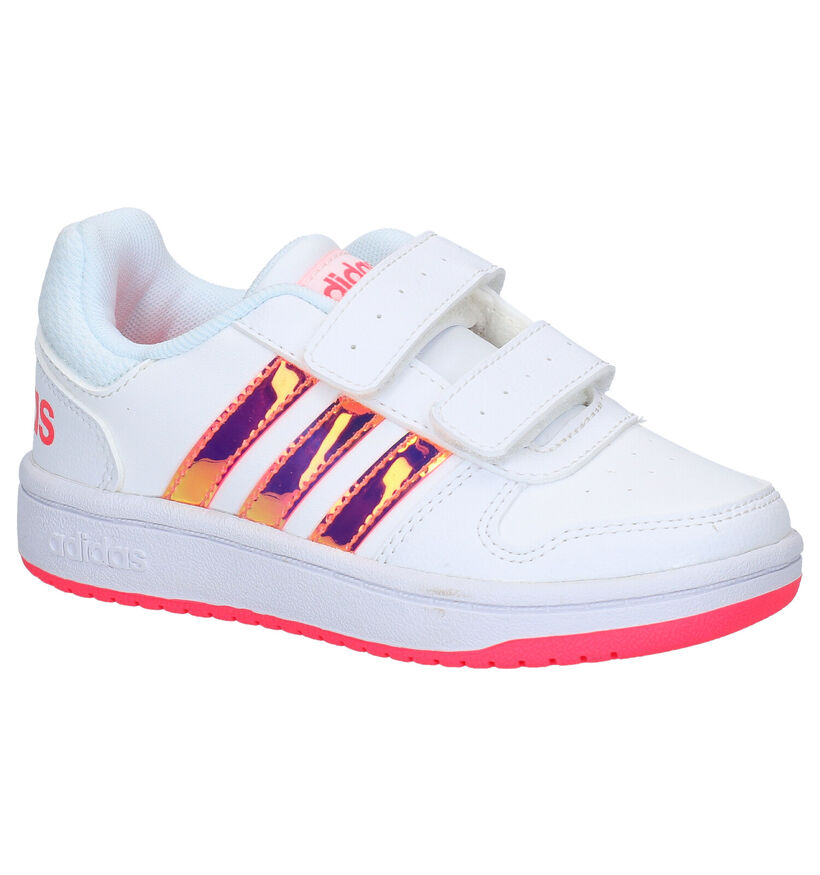 adidas Hoops Witte Sneakers in kunstleer (284523)