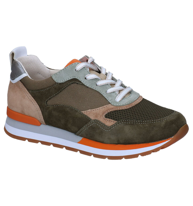 Gabor OptiFit Kaki Sneakers in daim (288015)