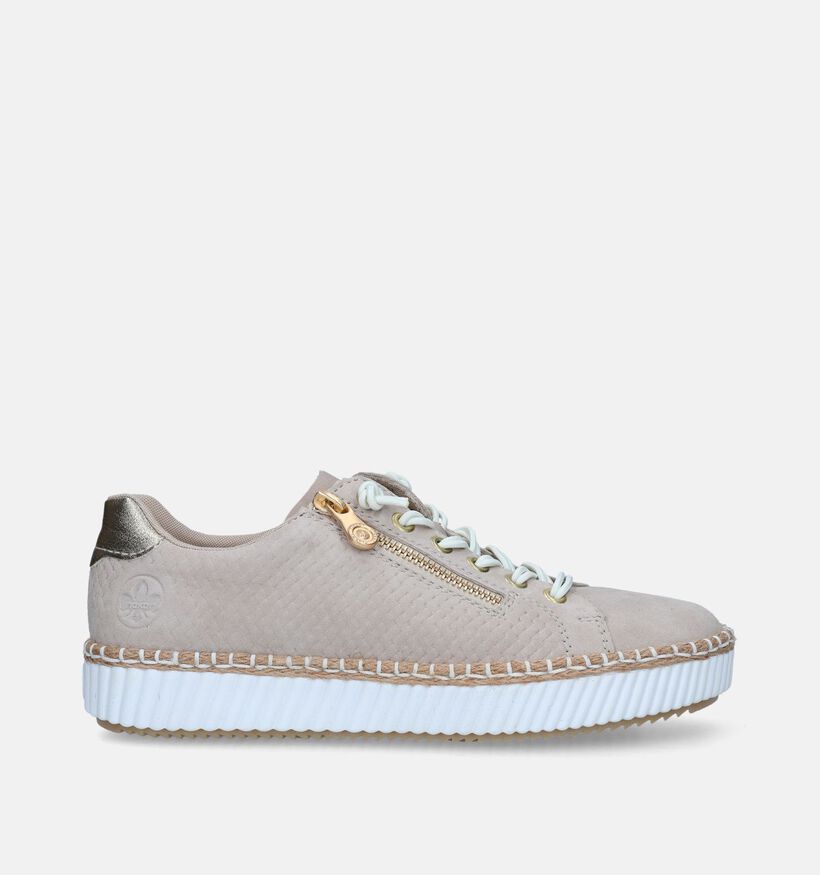 Rieker Beige Sneakers voor steunzolen voor dames (339093) - geschikt voor steunzolen