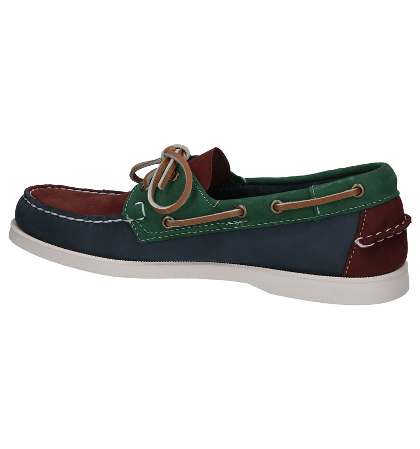 Sebago DOCKSIDE Blauwe Bootschoenen in nubuck (287479)