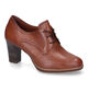 Tamaris Cognac Veterpumps in leer (315384)