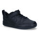 Nike Court Borough Zwarte Sneakers voor jongens (302143)