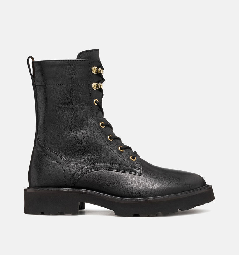 Geox Zwarte Veterboots voor dames (362512)