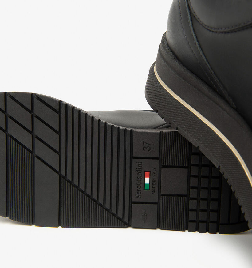 NeroGiardini Zwarte Sneakers voor dames (361712) - geschikt voor steunzolen
