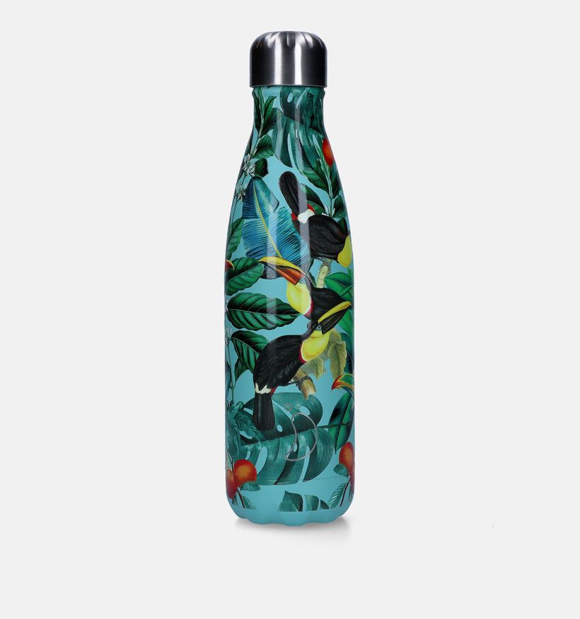 Chilly’s x Tropical Toucan 3D Groene Drinkfles 500ml voor dames, meisjes, heren, jongens (335134)