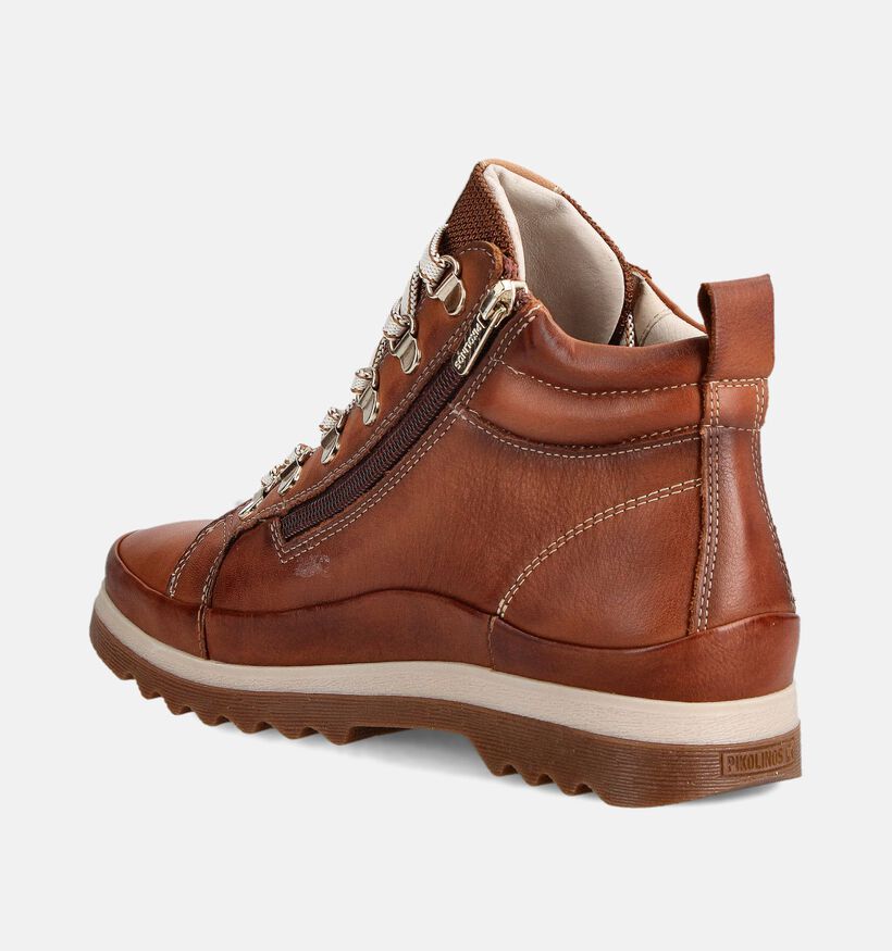 Pikolinos Vigo Boots à lacets en Cognac pour femmes (363881) - pour semelles orthopédiques