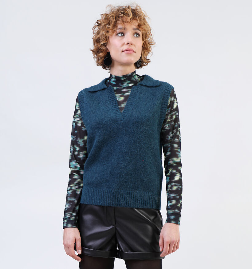 comma Blauwe Debardeur voor dames (334777)