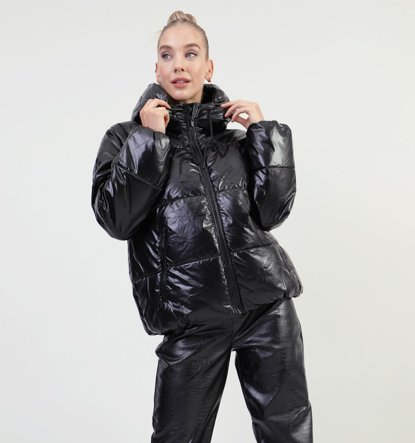 Vila Buda Zwarte Puffer jas voor dames (332092)