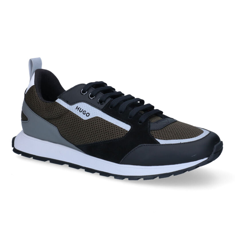 Hugo Icelin Runn Baskets en Noir pour hommes (303298) - pour semelles orthopédiques