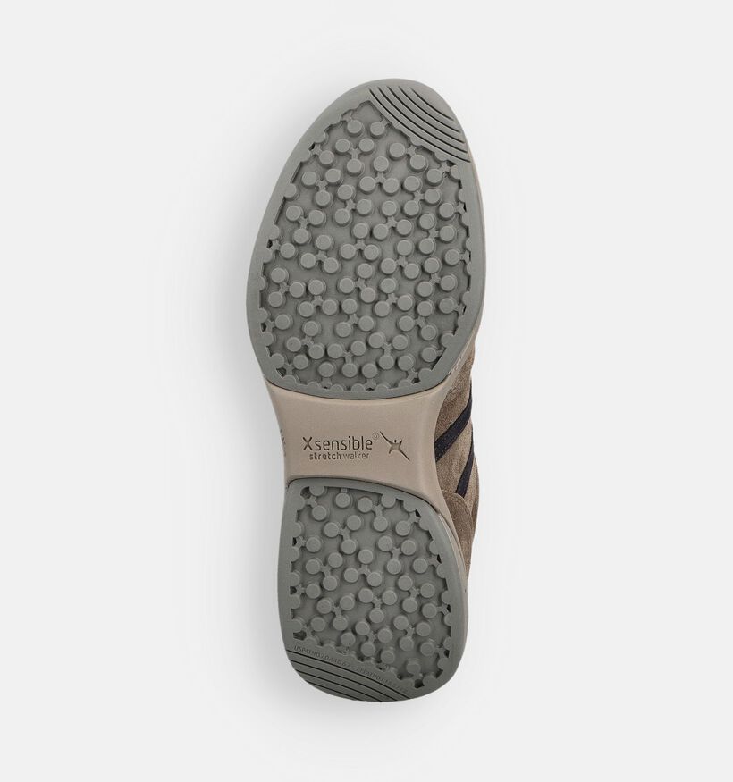 Xsensible SWX3 Chaussures plates en Taupe pour hommes (363767) - pour semelles orthopédiques