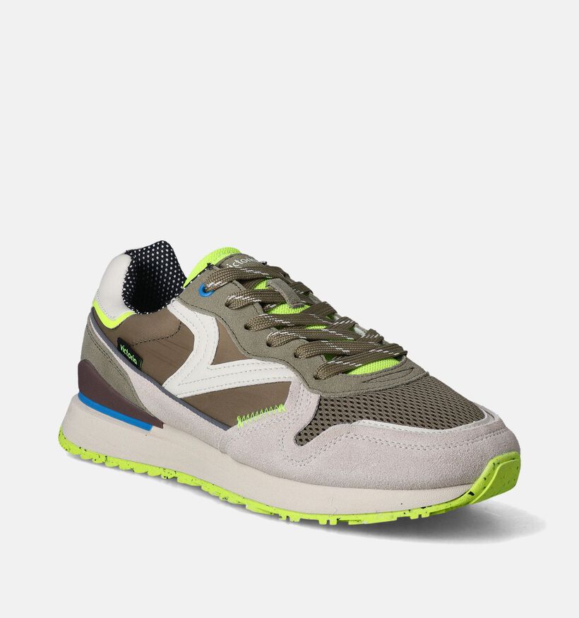 Victoria Baskets basses en Vert kaki pour hommes (353459) - pour semelles orthopédiques