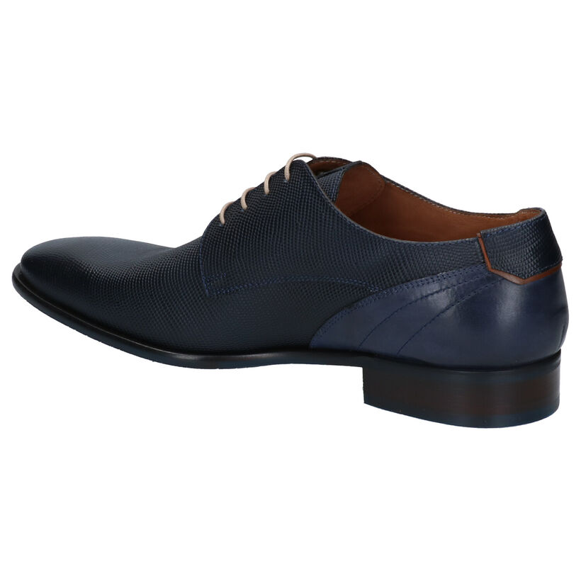 Ambiorix Chaussures classiques en Bleu foncé en cuir (274884)