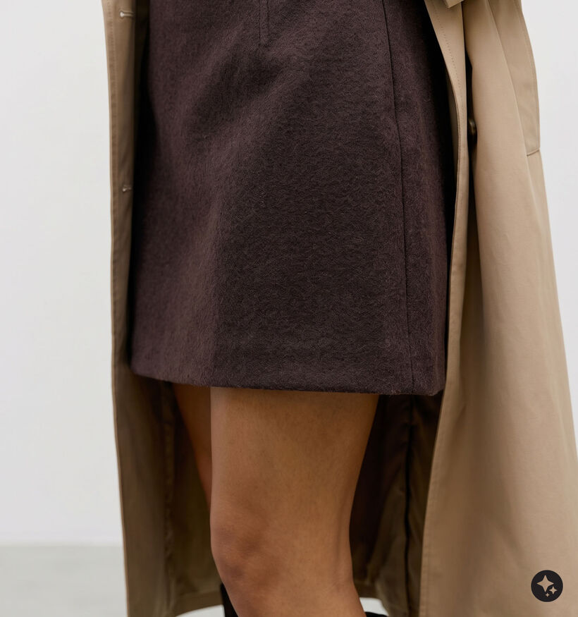 Vero Moda Fortune Allison Donkerbruine Korte Rok voor dames (377596)