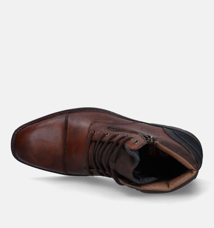 Rieker Boots à lacets en Cognac pour hommes (331752)