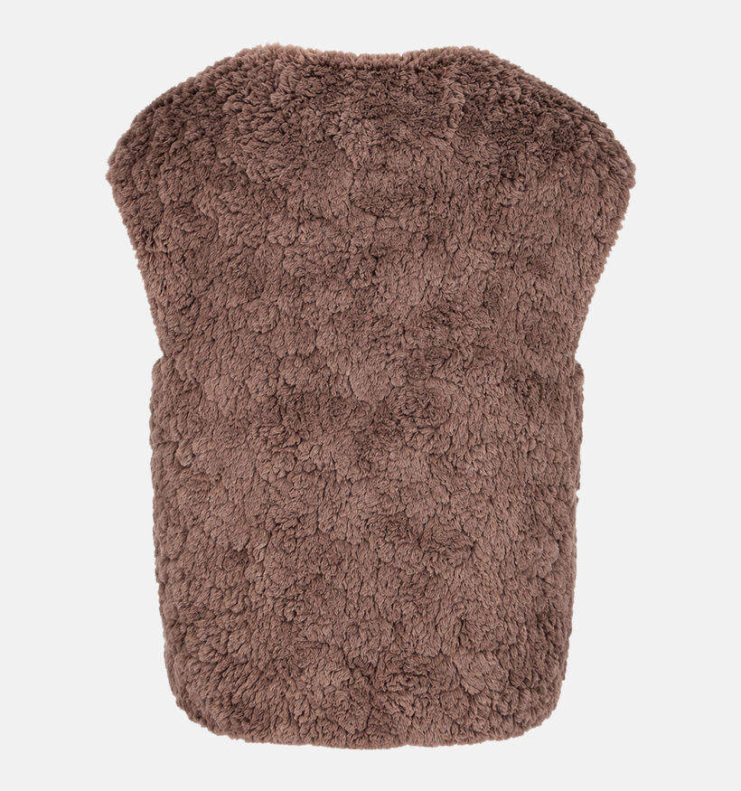 Laurent David Manteau court en Taupe pour femmes (382007)