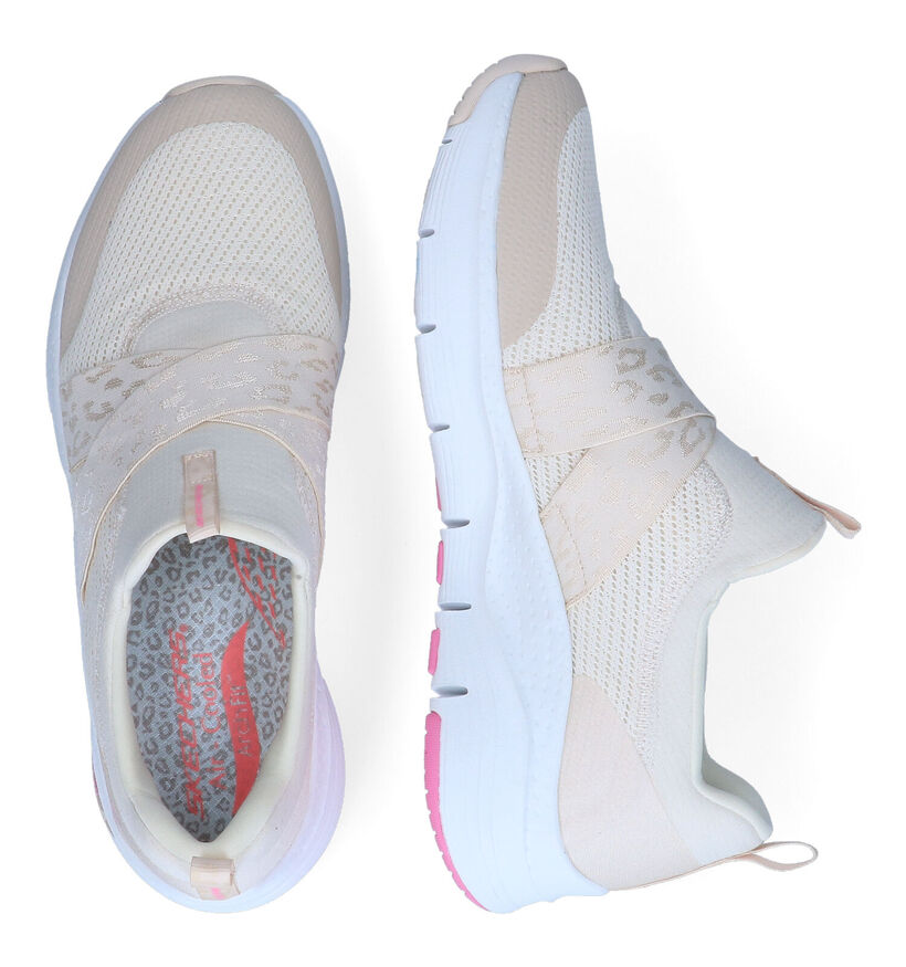 Skechers Arch Fit Modern Rythem Baskets en Beige pour femmes (302122) - pour semelles orthopédiques