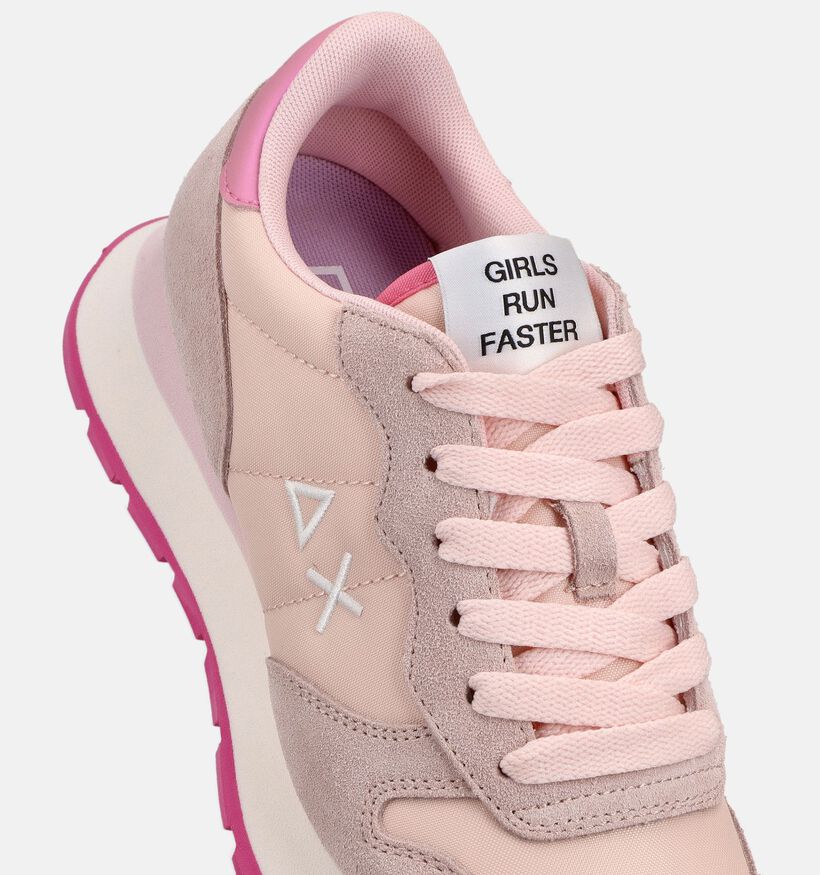 Sun68 Ally Solid Nylon Roze Sneakers voor dames (368707) - geschikt voor steunzolen