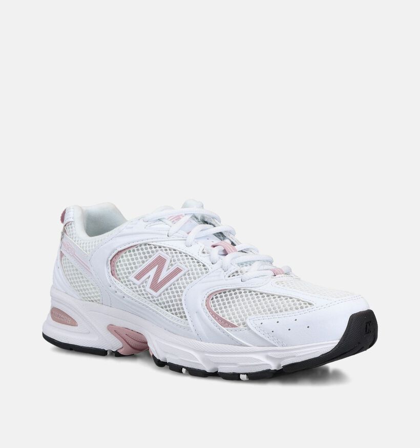 New Balance 530 Witte/Roze Sneakers voor dames (375003) - geschikt voor steunzolen