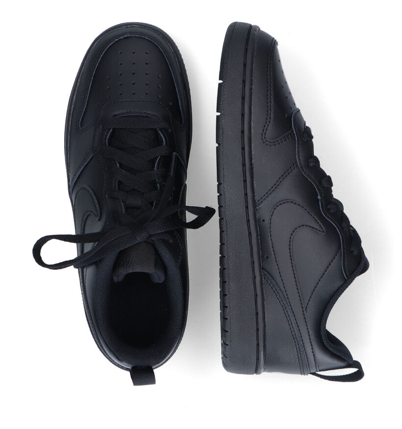 Nike Court Borough Low Baskets en Blanc pour filles, garçons (357705)