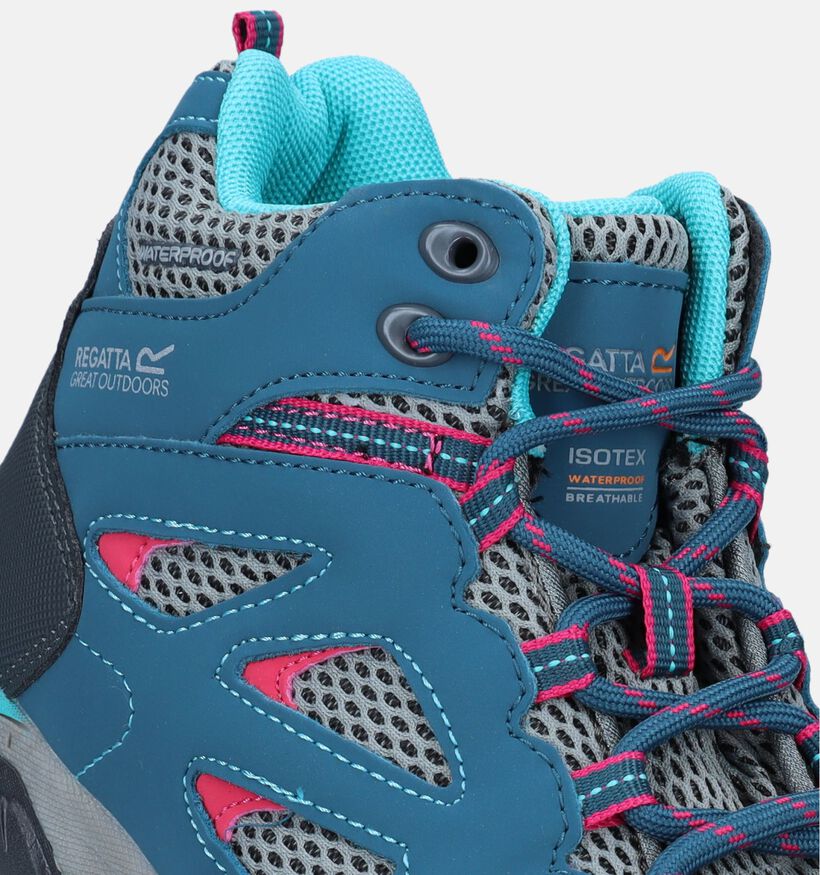 Regatta Holcombe Chaussures de randonnée en Turquoise pour filles (345224) - pour semelles orthopédiques