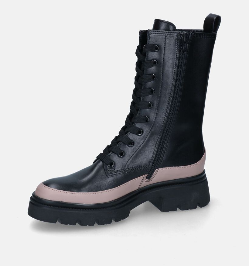 Gabor Best Fitting Zwarte Veterboots voor dames (315232) - geschikt voor steunzolen