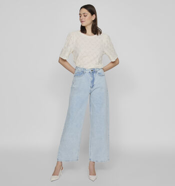 Vila Jeans Blauw/Grijs