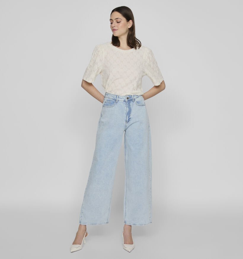 Vila Freya Blauwe Wide leg jeans L32 voor dames (351783)