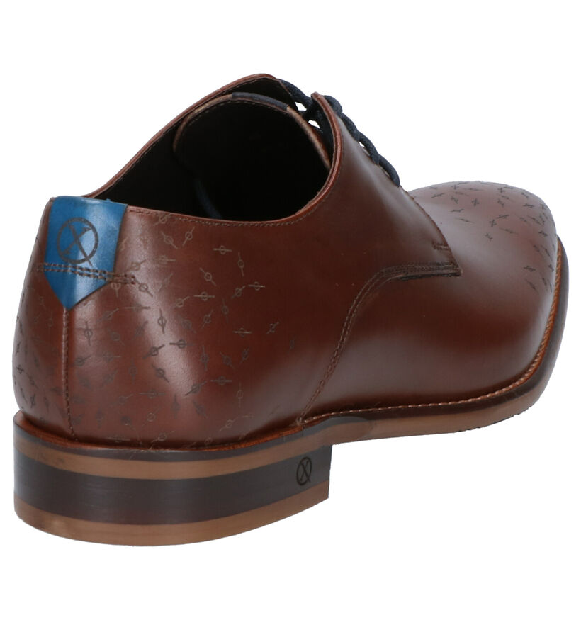 Ambiorix Derril Zwarte Geklede Veterschoenen in leer (259361)