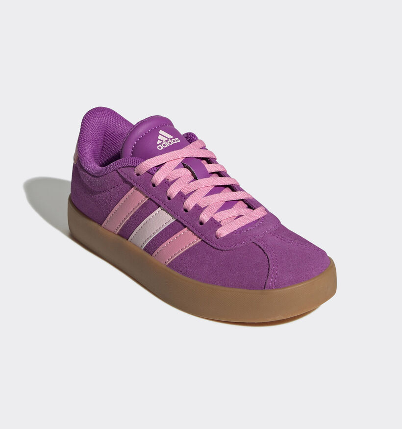 adidas Court 3.0 Paarse Sneakers voor meisjes (350161)