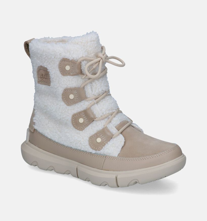 Sorel Explorer Beige Snowboots voor dames (312423) - geschikt voor steunzolen