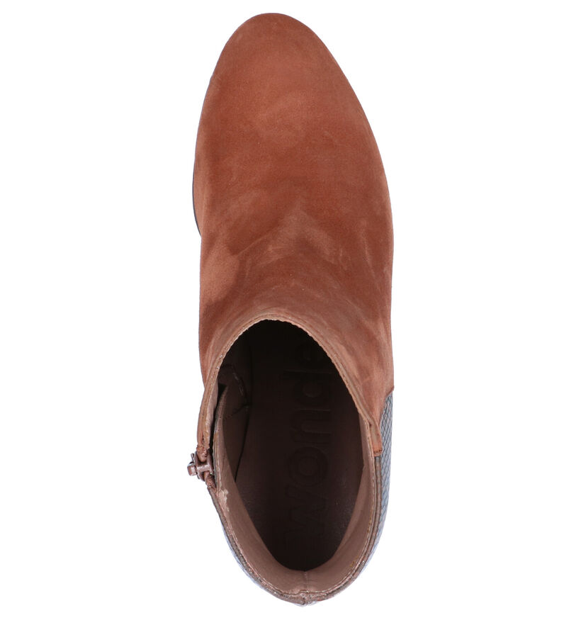 Wonders Cognac Enkellaarzen in leer (259718)