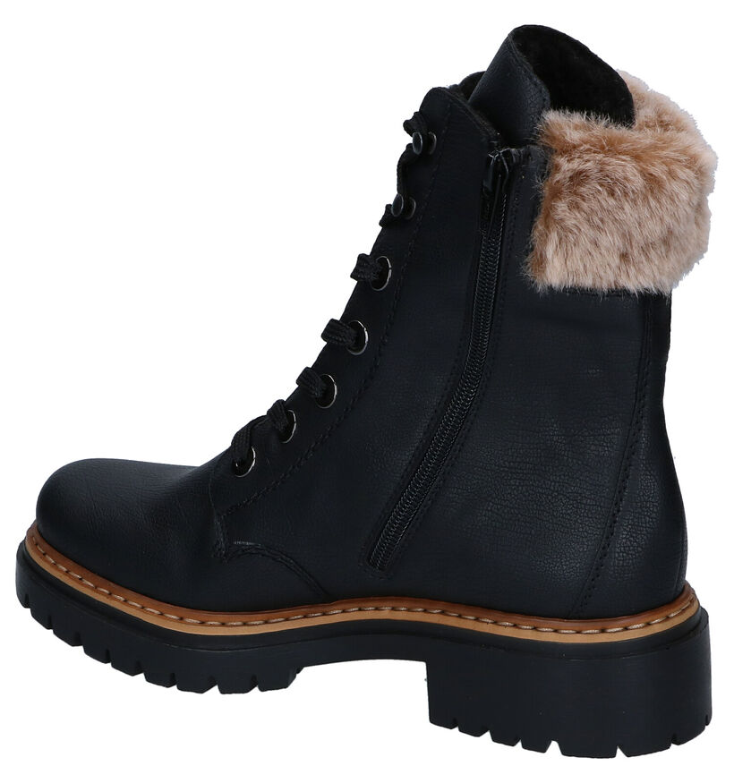 Rieker Boots à lacets en Noir pour femmes (347432)