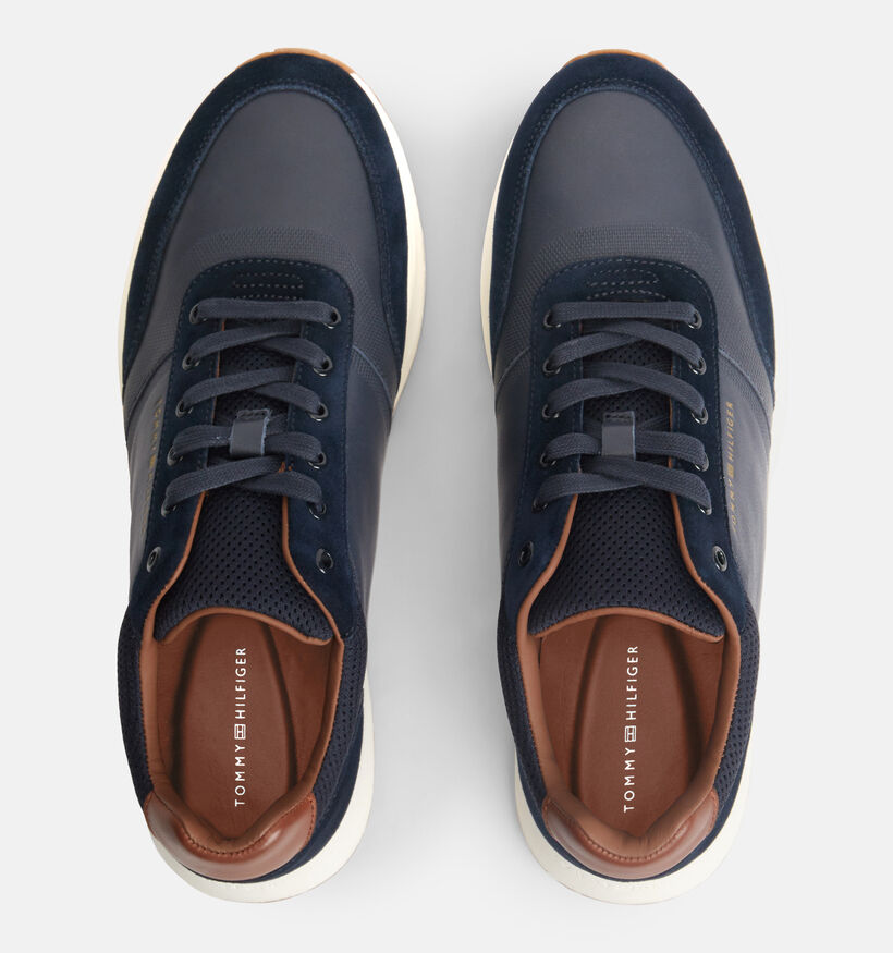Tommy Hilfiger Dressy Runner Suede Donkerblauwe Sneakers voor heren (374915) - geschikt voor steunzolen