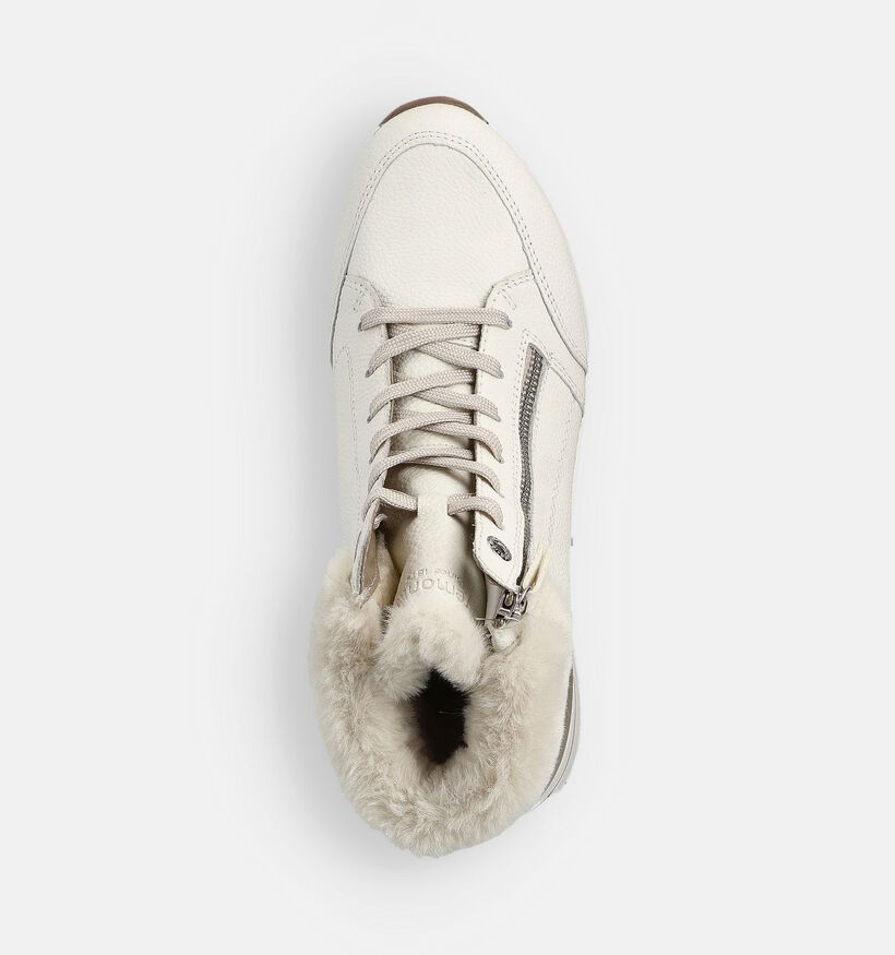 Remonte Ecru Hoge Sneakers voor dames (363559) - geschikt voor steunzolen