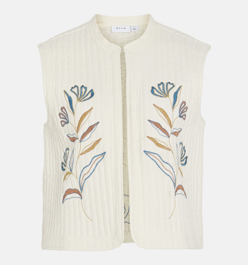 Vila Vesti Waistcoat Veste sans manches en Beige pour femmes (369470)
