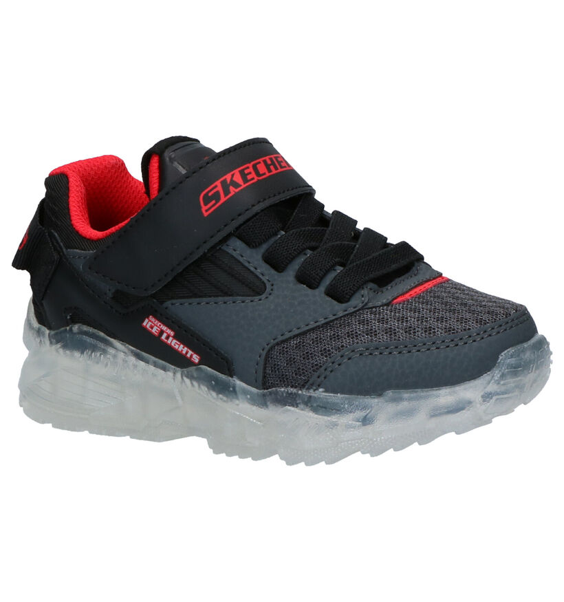 Skechers Ice Lights Baskets en Noir en simili cuir (277918)