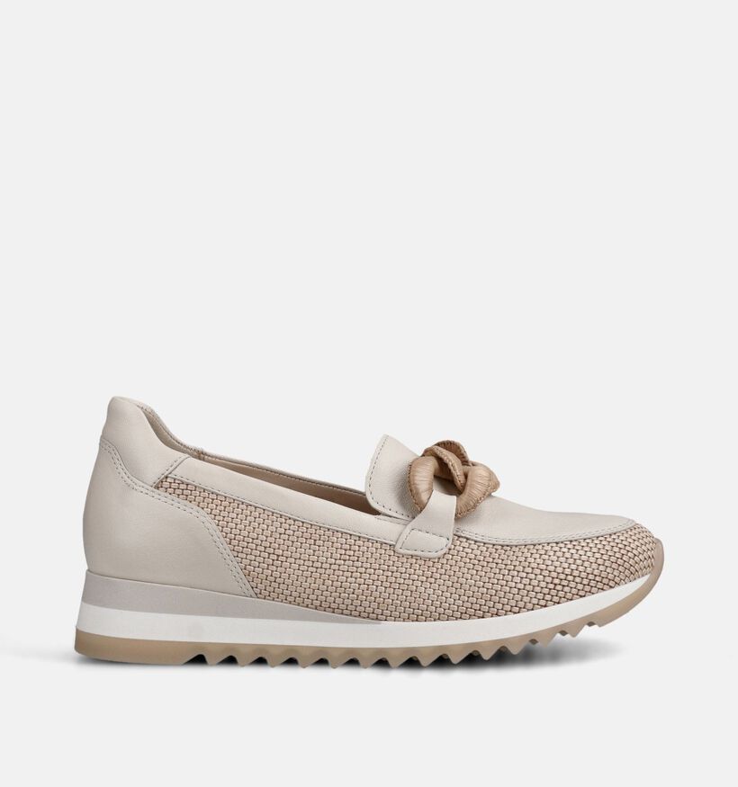 Gabor Mocassins en Beige pour femmes (368672) - pour semelles orthop&eacute;diques