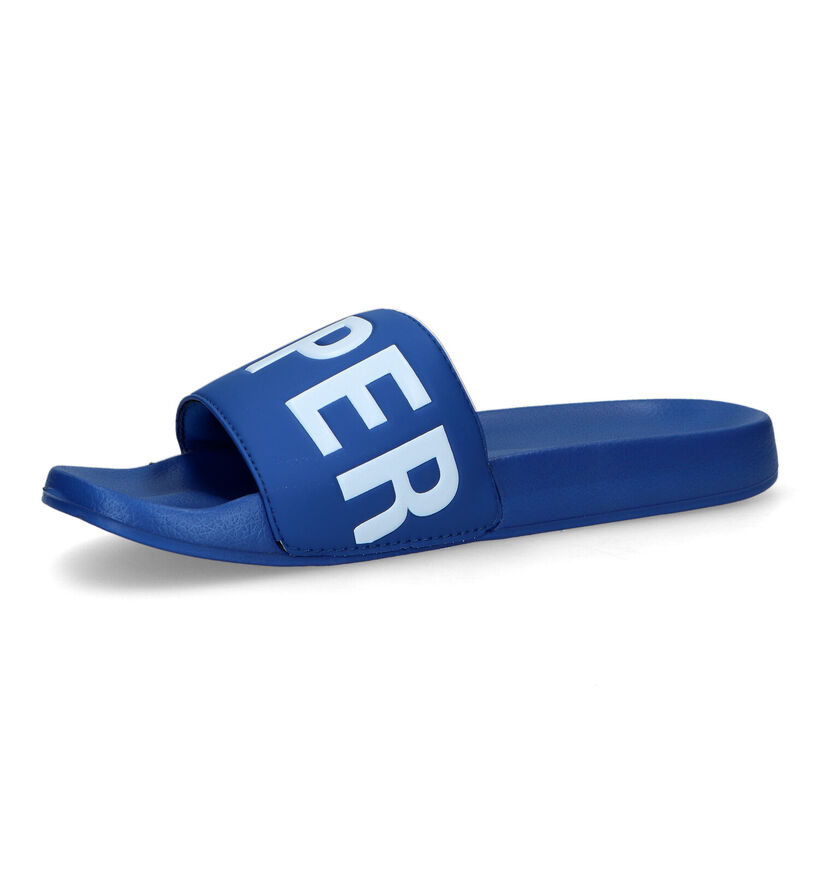 Superdry Code Core Vegan Blauwe Badslippers voor heren (326925)