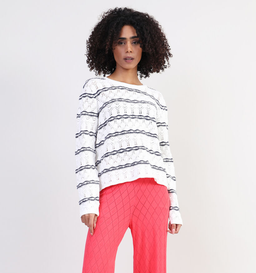 Vila Salanda Pull en Blanc pour femmes (335021)