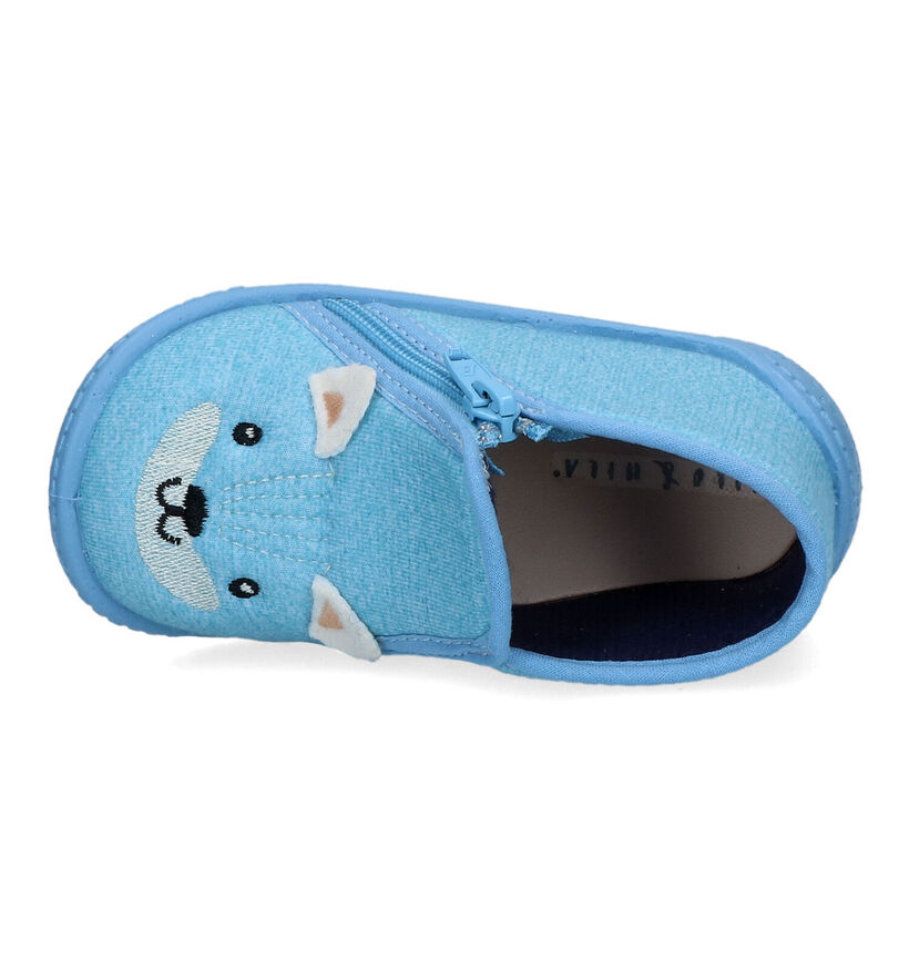 Milo & Mila Pantoufles pour bébé en Bleu clair pour garçons (325234)