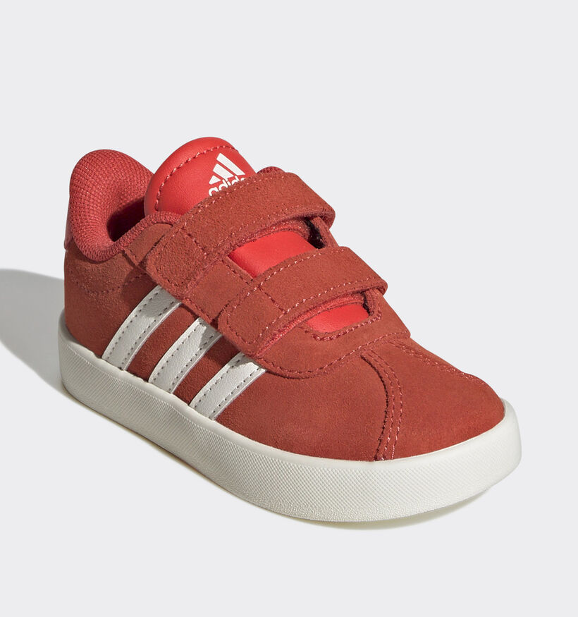 adidas VL Court 3 Rode Sneakers voor meisjes, jongens (357558) - geschikt voor steunzolen