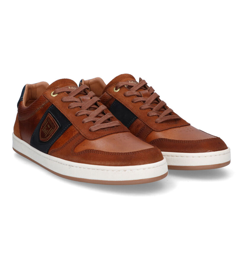 Pantofola d'Oro Palermo Chaussures à lacets en Cognac en cuir (321729)