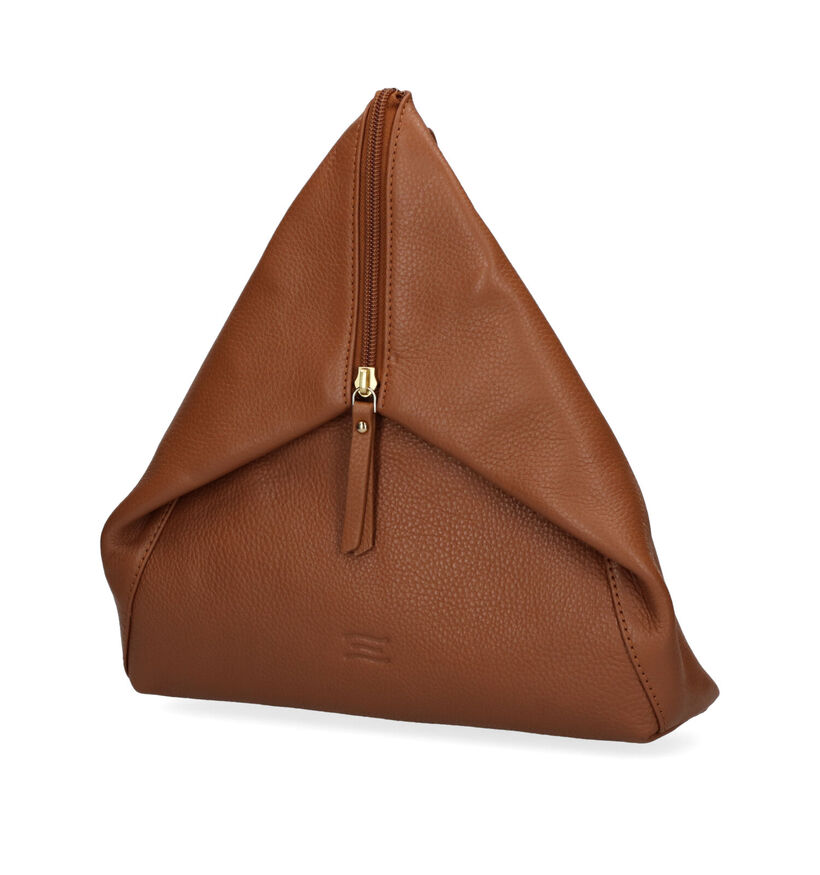 Crinkles Cognac Rugzakje voor dames (309302)