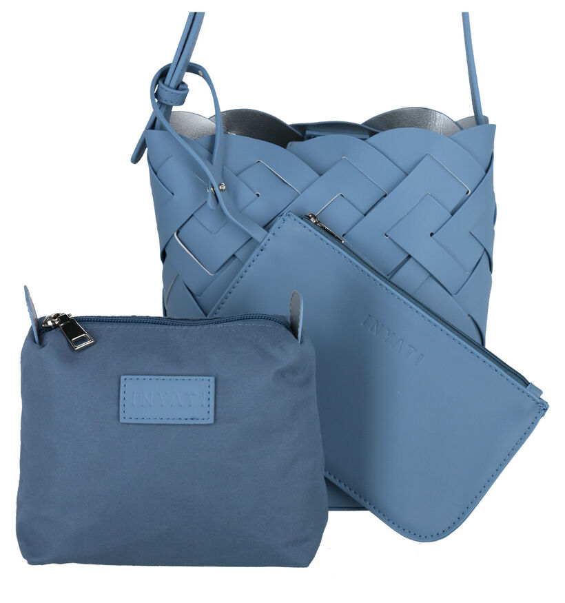 Inyati Becca Vegan Sac porté croisé en Bleu pour femmes (291146)