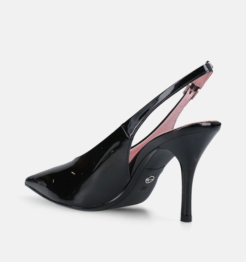 Tamaris Talons hauts Slingback en Noir pour femmes (367698)