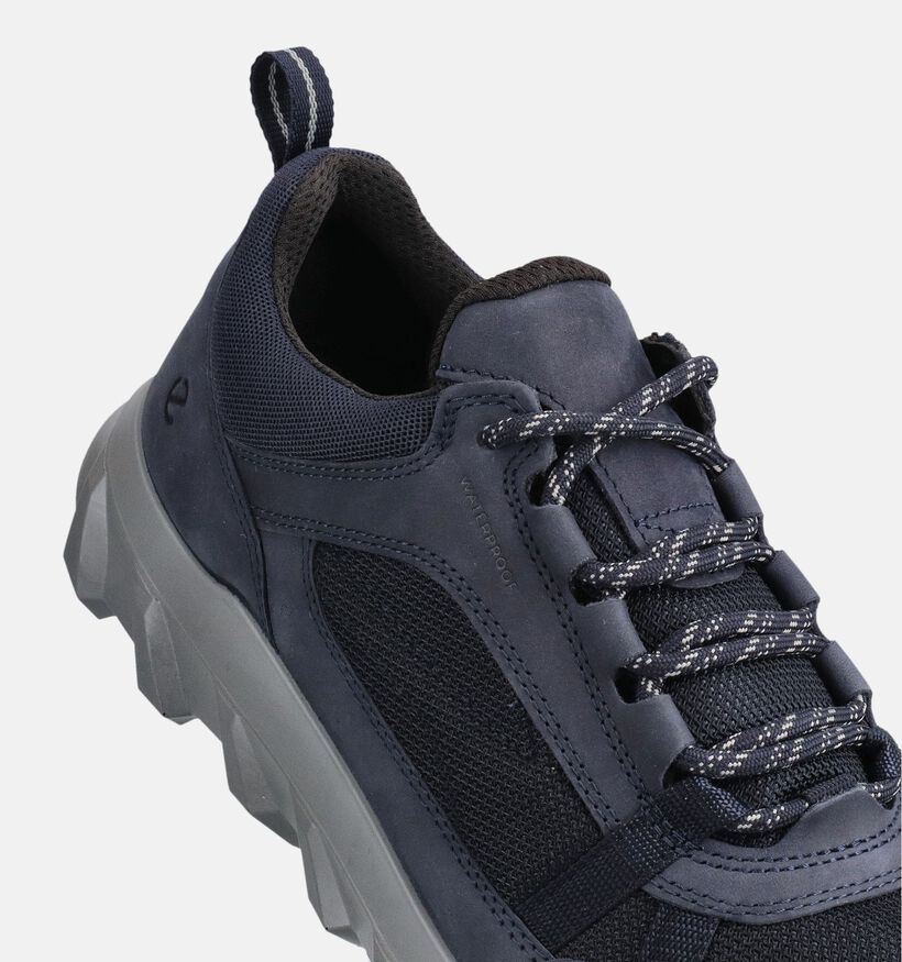 ECCO MX Chaussures &agrave; lacets en Bleu fonc&eacute; pour hommes (369745) - pour semelles orthop&eacute;diques