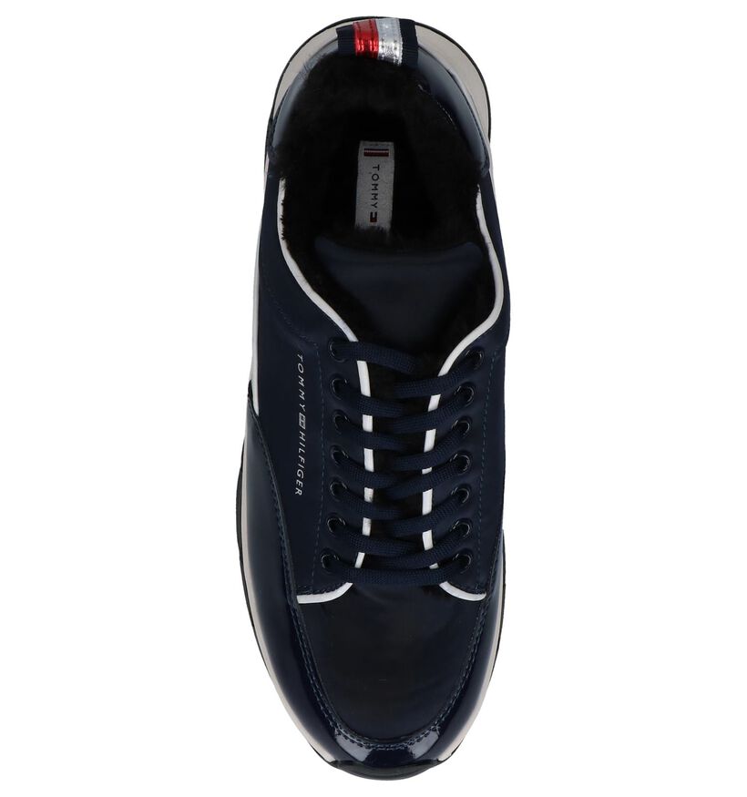 Blauwe Sneakers Gekleed Tommy Hilfiger in stof (237429)