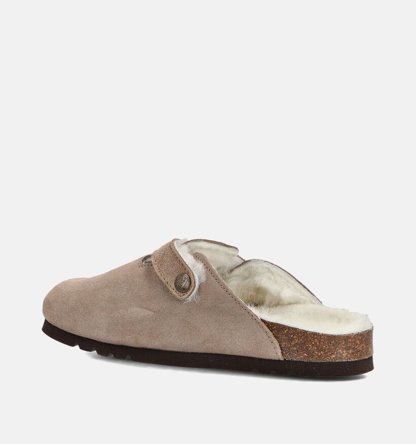 Scholl Fae New Nu-pieds plates en Beige pour femmes (364557)