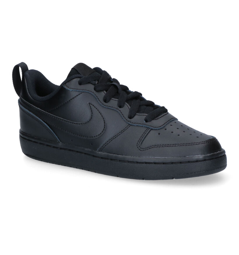 Nike Court Borough Low 2 GS Baskets en Noir pour filles, garçons (334916)