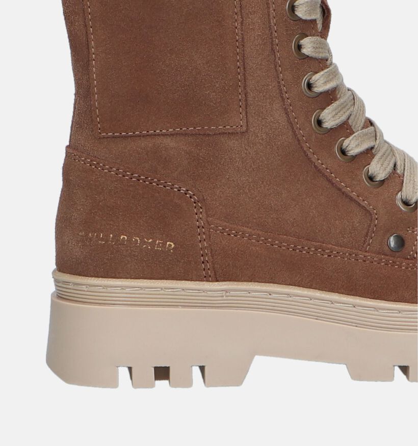 Bullboxer Bottines robustes en Cognac pour filles (332022) - pour semelles orthopédiques